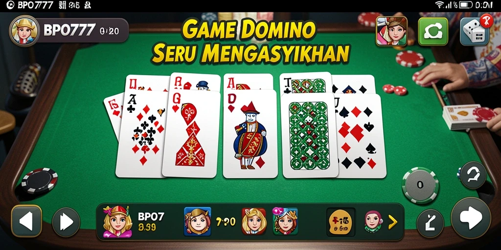 Tangkapan layar gameplay BPO777 menampilkan keseruan permainan Domino.