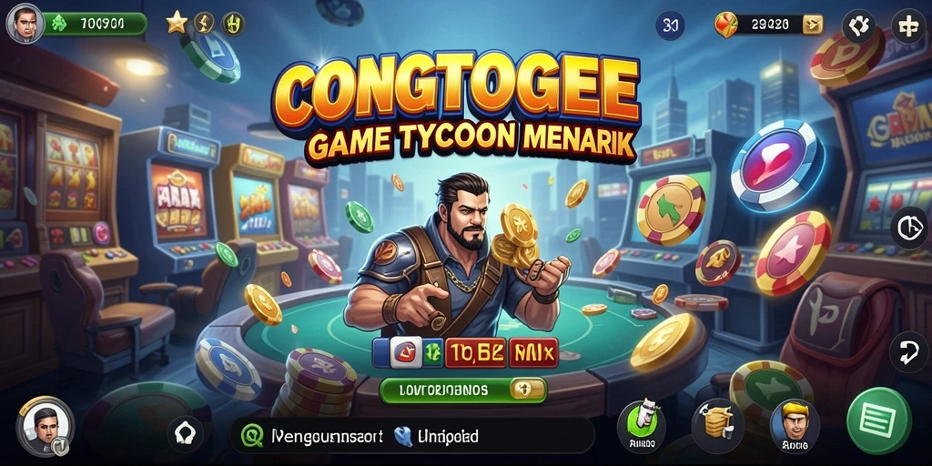 Gameplay seru dan interaktif dari <strong>CONGTOGEL</strong> yang menggambarkan simulasi bisnis.