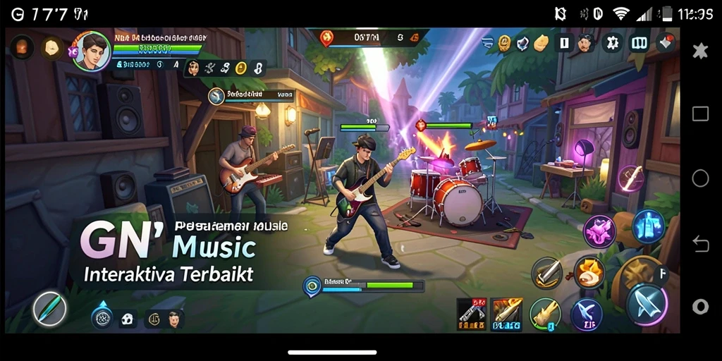 Screenshot gameplay GN777 menampilkan momen seru bermain musik.