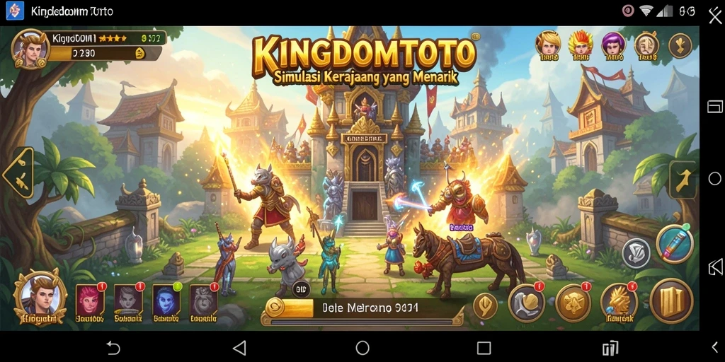 Tampilan gameplay <strong>KINGDOMTOTO</strong> yang memukau dan penuh strategi.