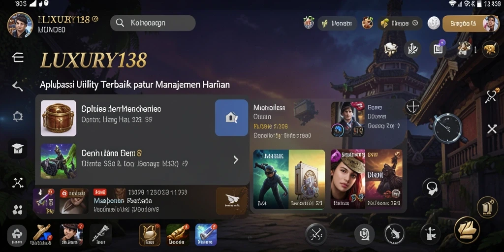 Tampilan antarmuka LUXURY138 yang ramah pengguna dan mudah dinavigasi.