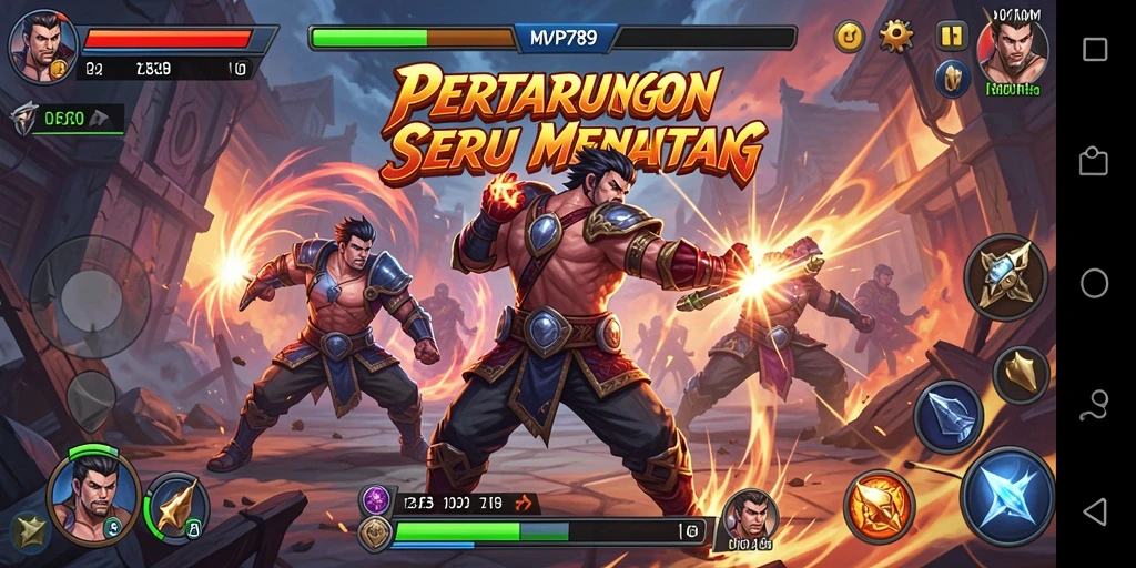 Tampilan gameplay seru dari MVP789 dalam pertarungan yang mendebarkan.