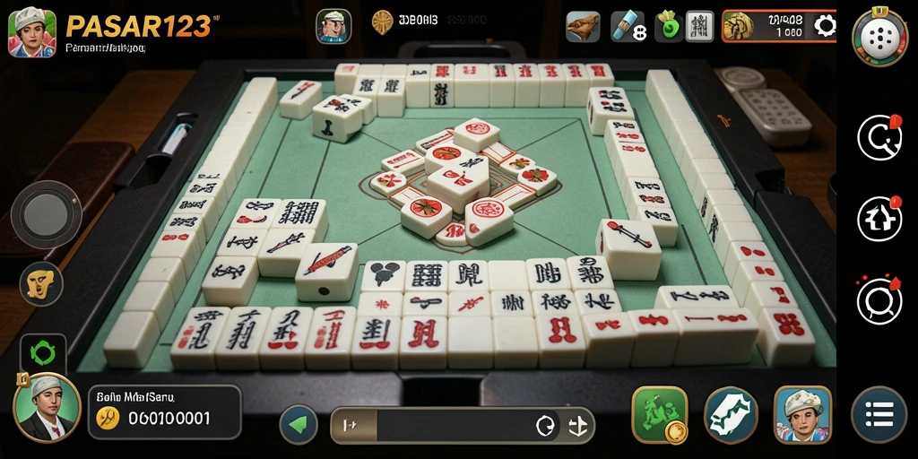Tampilan gameplay Mahjong yang menarik dan menantang
