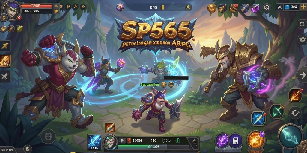 Screenshot gameplay SP666 yang menampilkan pertarungan seru dalam dunia ARPG.