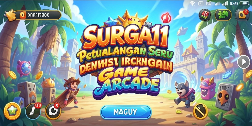 Tampilan gameplay SURGA11 dengan aksi seru dan dinamis.